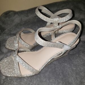 Women Silver Wedges